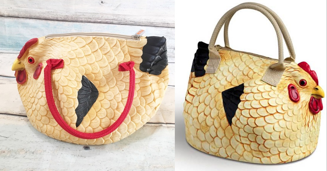 This Rubber Chicken Bag Is Absolutely Eggcellent For Chicken Lovers