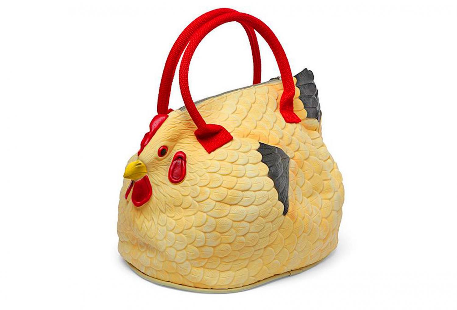 This Rubber Chicken Bag Is Absolutely Eggcellent For Chicken Lovers