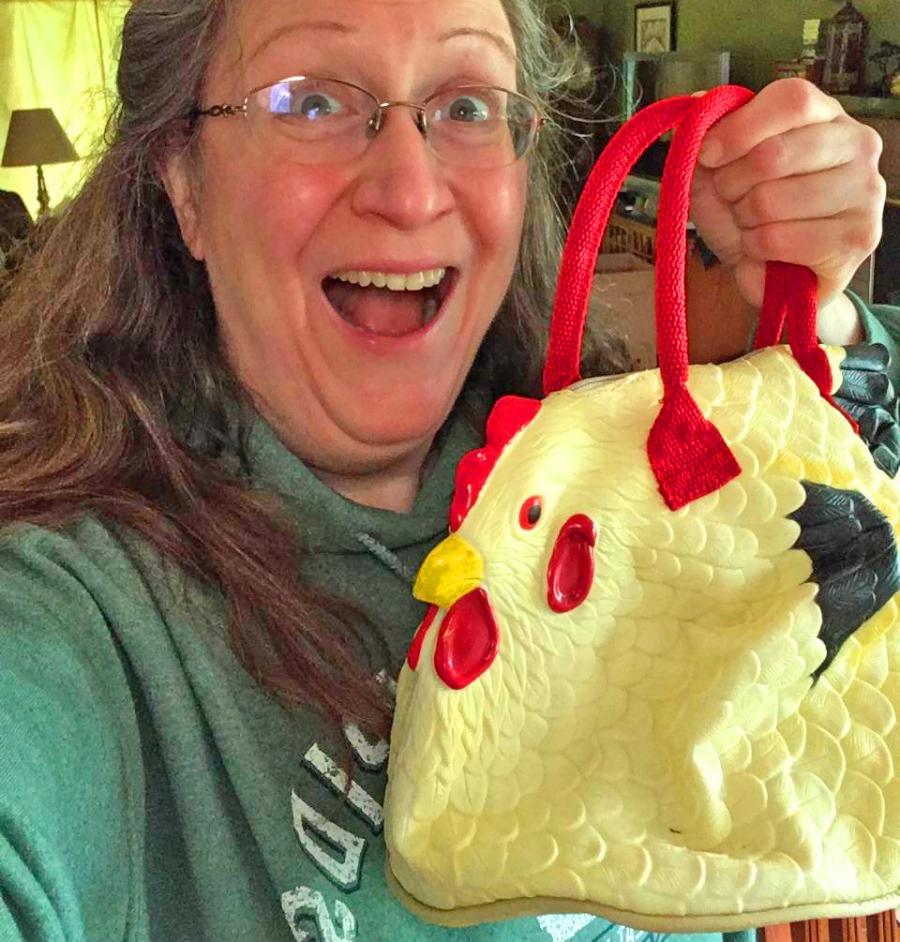 This Rubber Chicken Bag Is Absolutely Eggcellent For Chicken Lovers