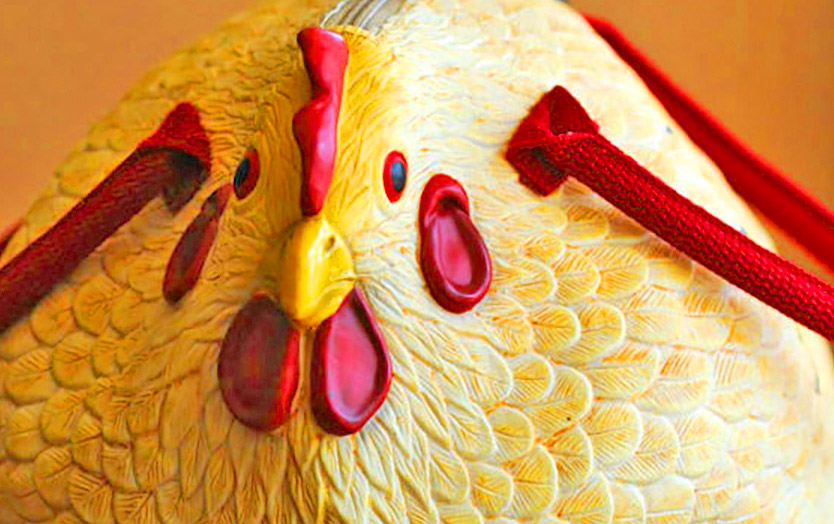 This Rubber Chicken Bag Is Absolutely Eggcellent For Chicken Lovers