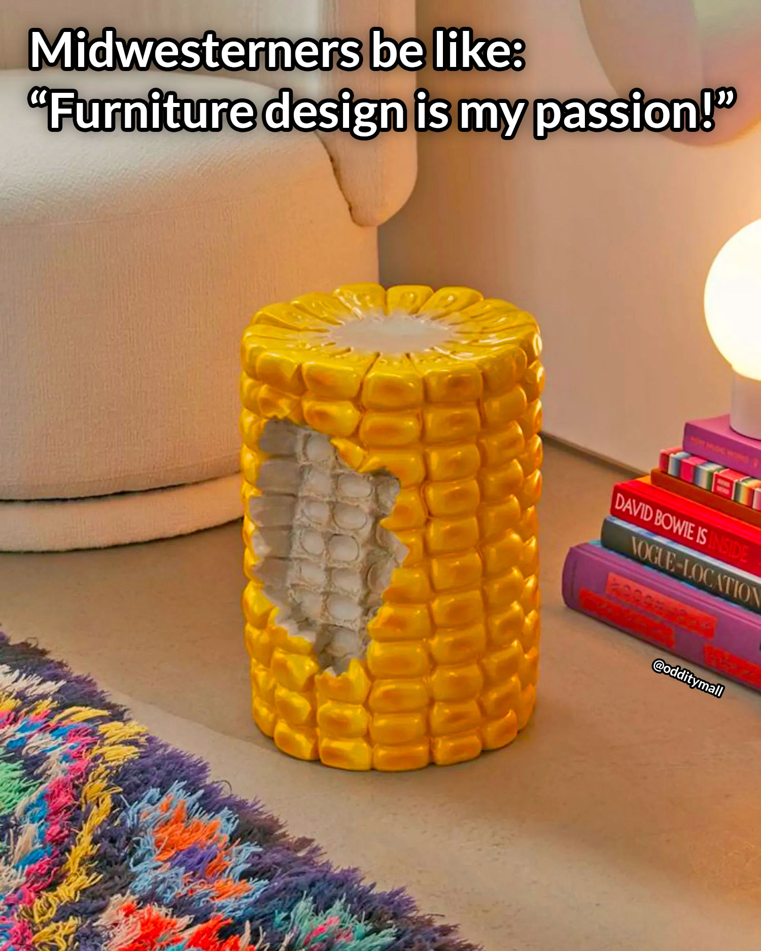 This Corn Cob Stool Is The Ultimate Furniture Piece For Midwesterners