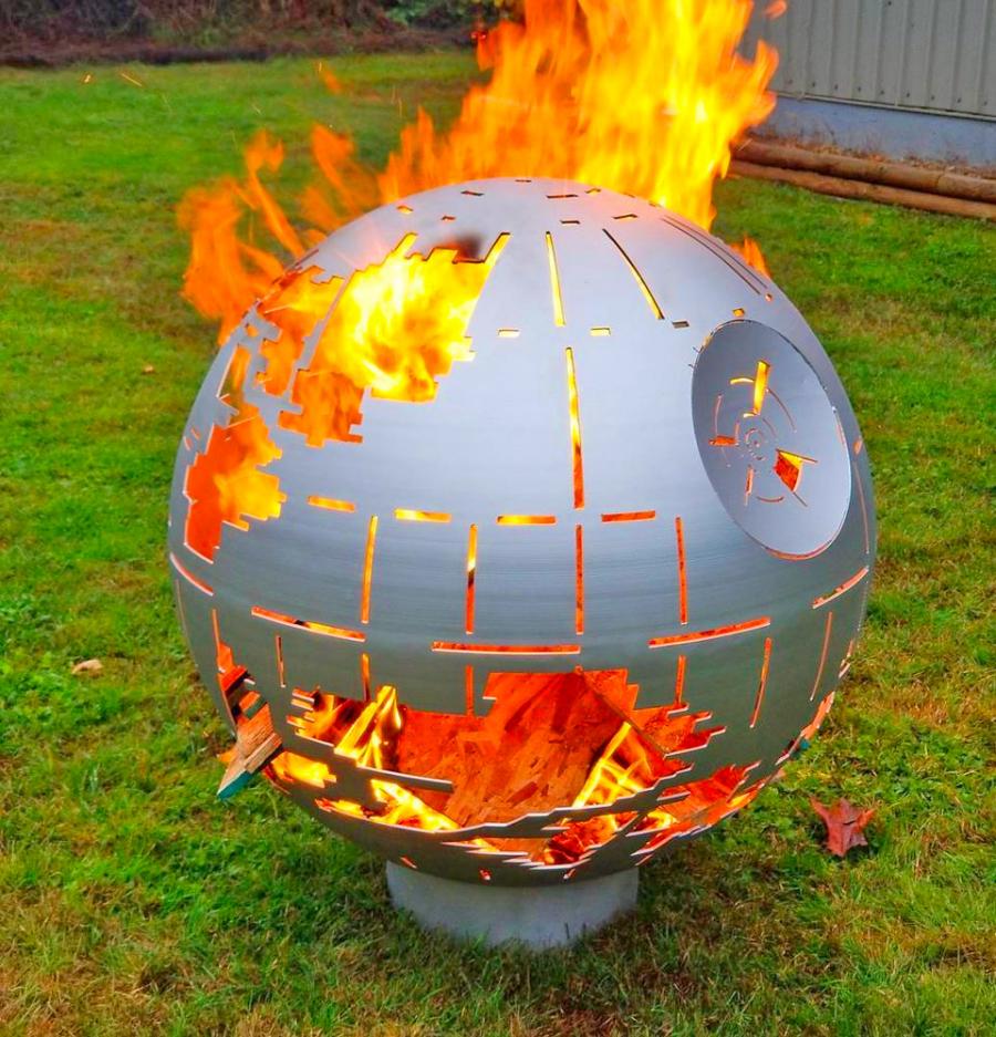 This Death Star Fire Pit Is The Ultimate Centerpiece For Any Star Wars