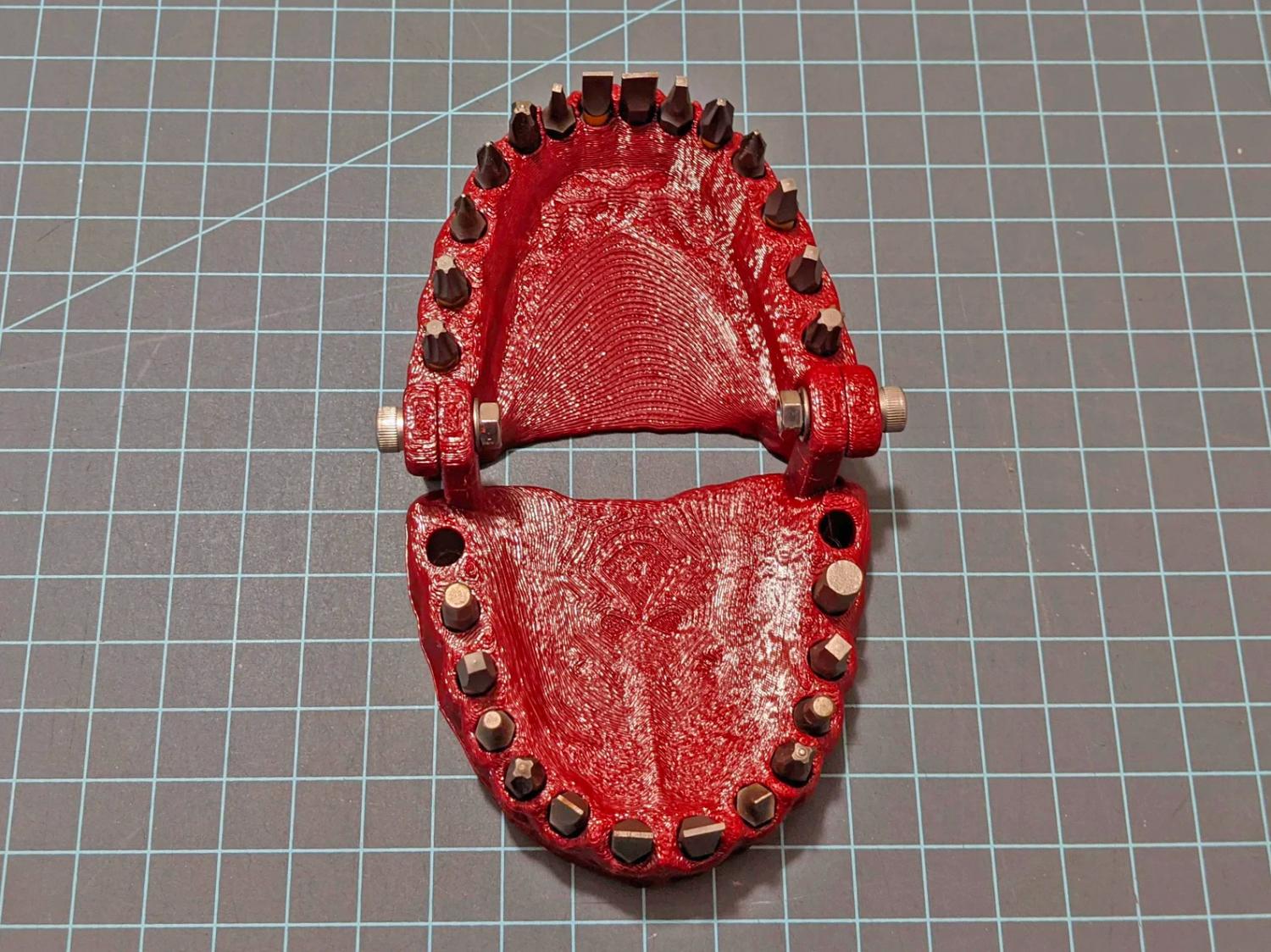 This Dentures Drill Bit Holder Might Be The Greatest Way To Store Your Bits