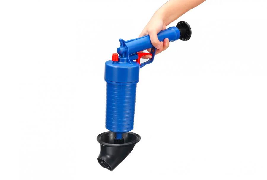 This Air Pressure Gun Drain Blaster Instantly Unclogs Sinks, Tubs, and