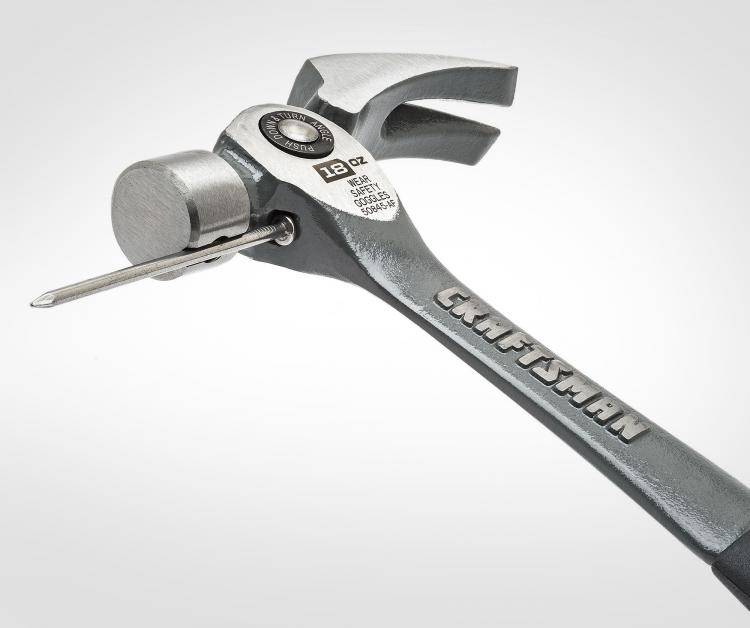 Flex Claw Hammer Has Adjustable Pry Bar Angles and a Nail Holder