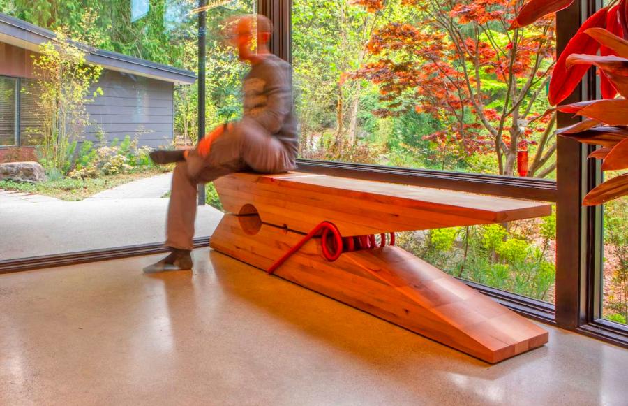 This Giant Clothespin Bench Is Functional Piece Of Art You Can 'Hang