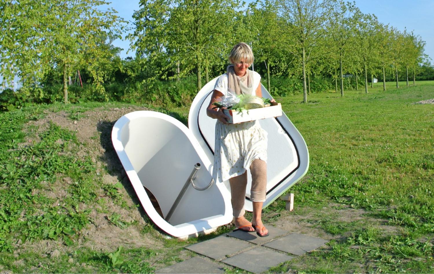 The Ground Fridge Is An Underground Walkin Food and Wine Cooler That's