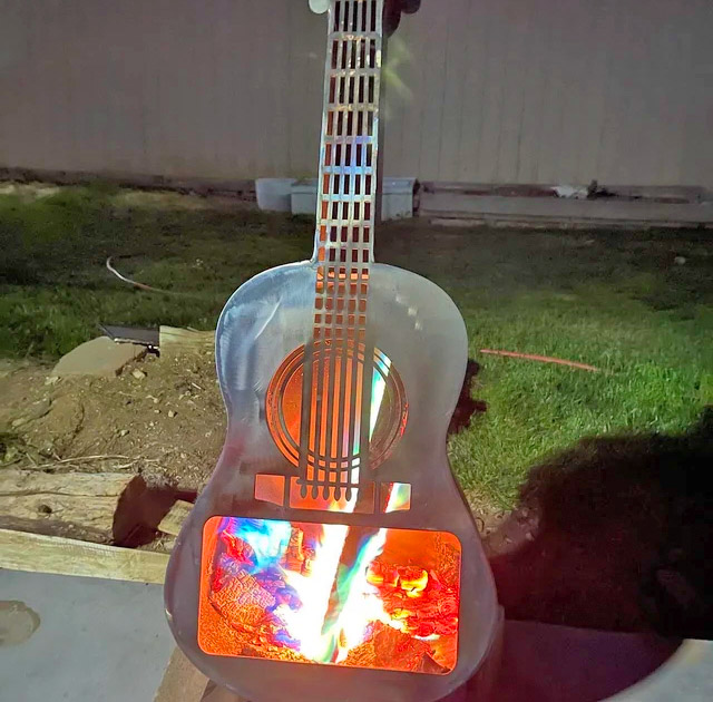 This Guitar Fire Pit Is The Perfect Backyard Centerpiece For Guitar Players