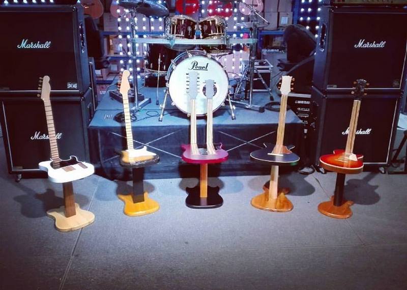 These Incredible Guitar Stools Are Made From Real Guitars