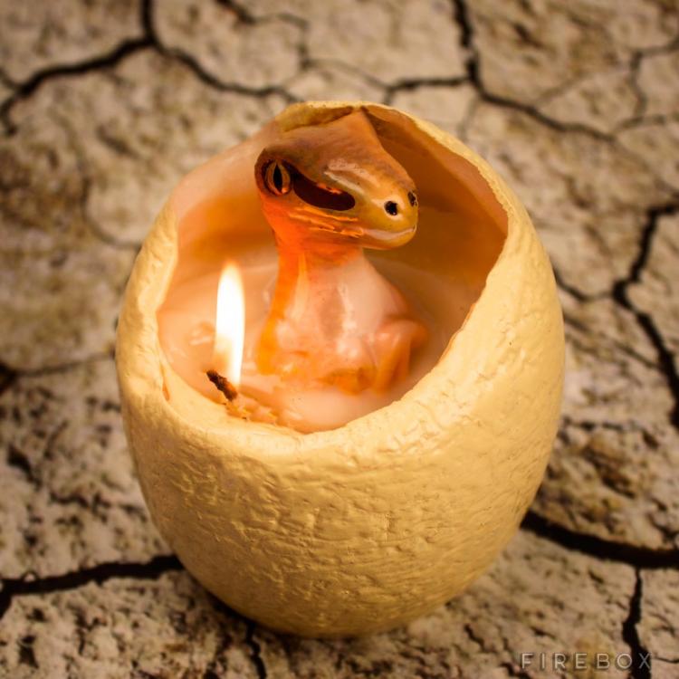 This Dinosaur Egg Candle Hatches As It Melts