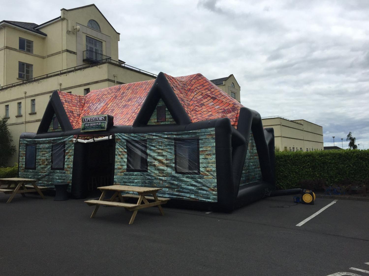 These Inflatable Pubs Make The Perfect Spot To Gather For a Backyard Party