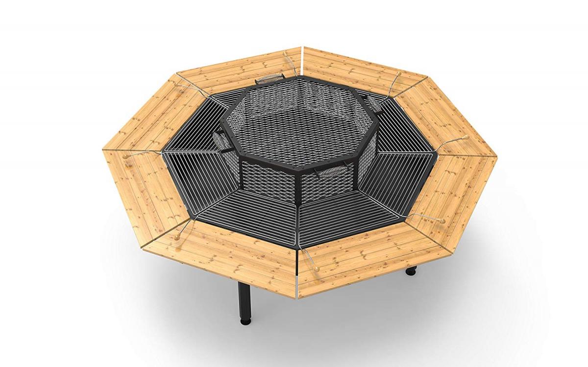This Incredible Octagon Grilling Table Allows Everyone To Cook Their
