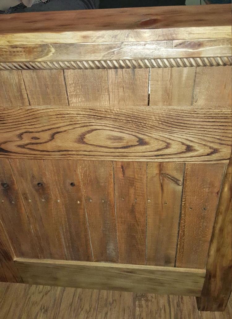 This Wooden King Bed Frame Leaves Extra Space For Your Dogs