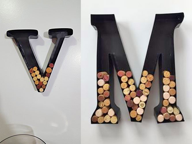 These Giant Letters Are The Coolest Way To Store Your Used Wine Corks