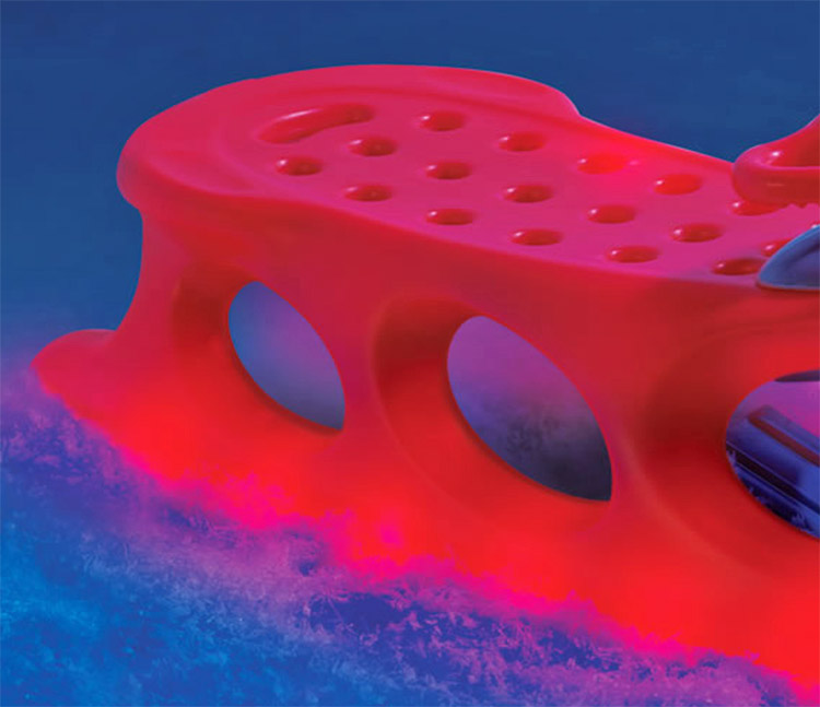 This LightUp Alpine Sled Makes For Great Nighttime sledding