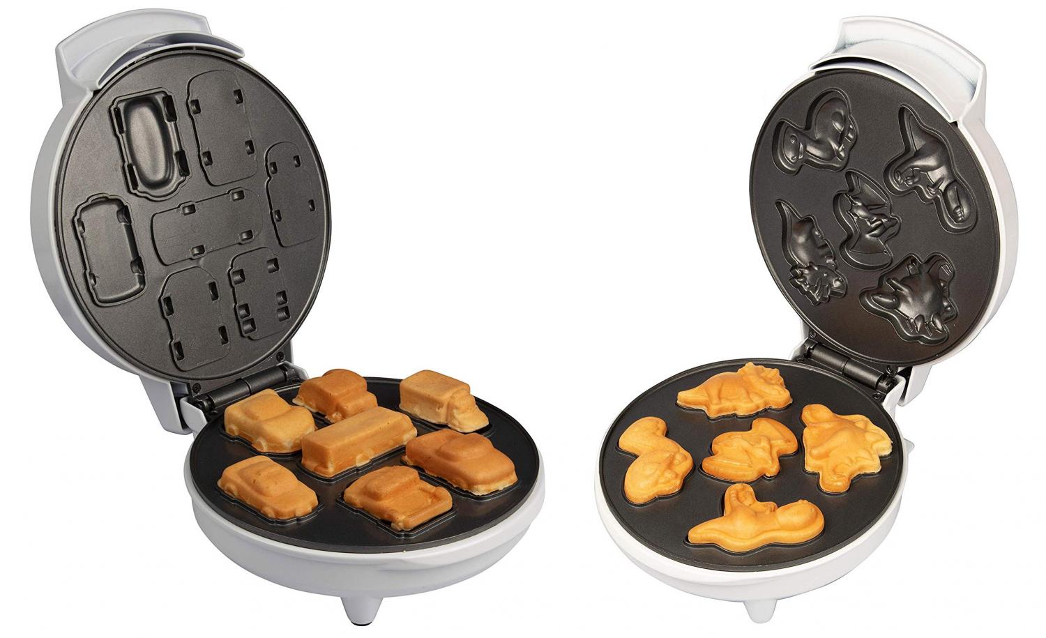 You Can Now Get Waffle Makers That Make Mini Dinosaurs or Mini Cars and