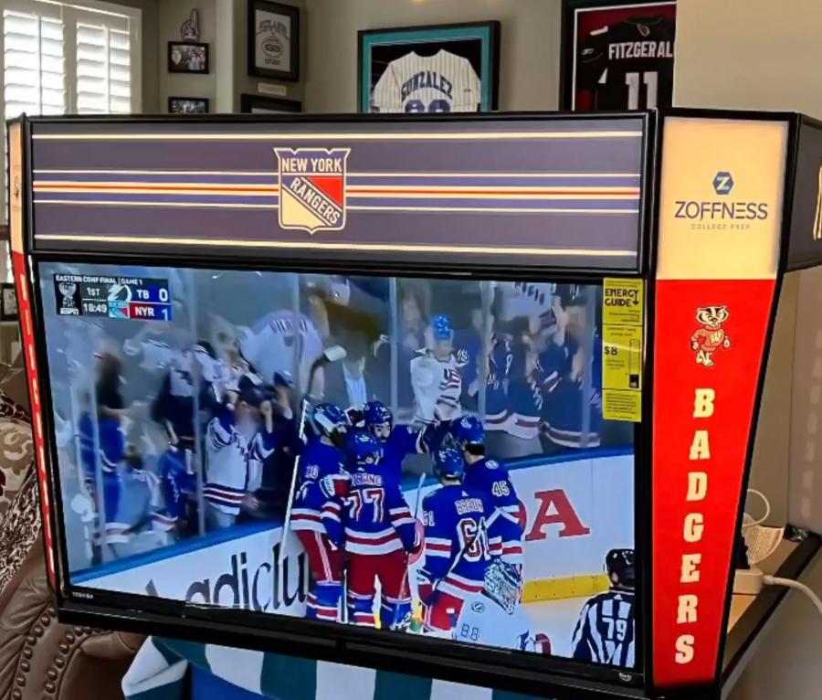 This Mini Jumbotron Is a 4 Sided TV You Can Mount In Your Man Cave For