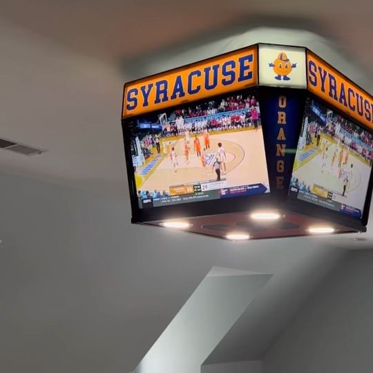 This Mini Jumbotron Is a 4 Sided TV You Can Mount In Your Man Cave For
