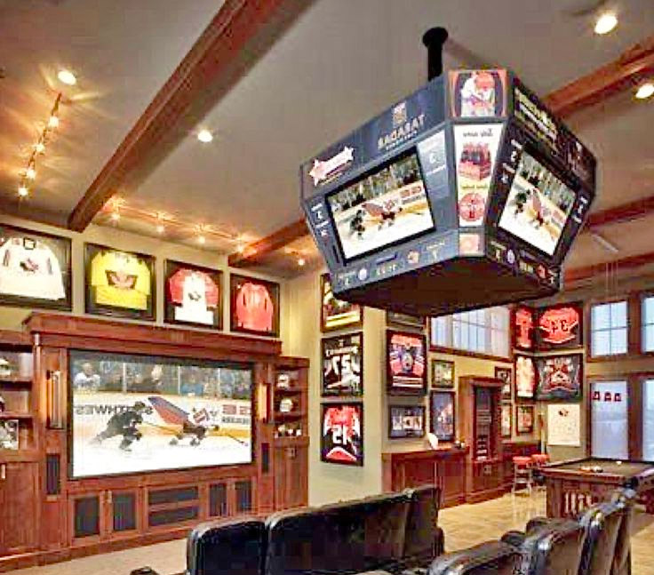 This Mini Jumbotron Is a 4 Sided TV You Can Mount In Your Man Cave For