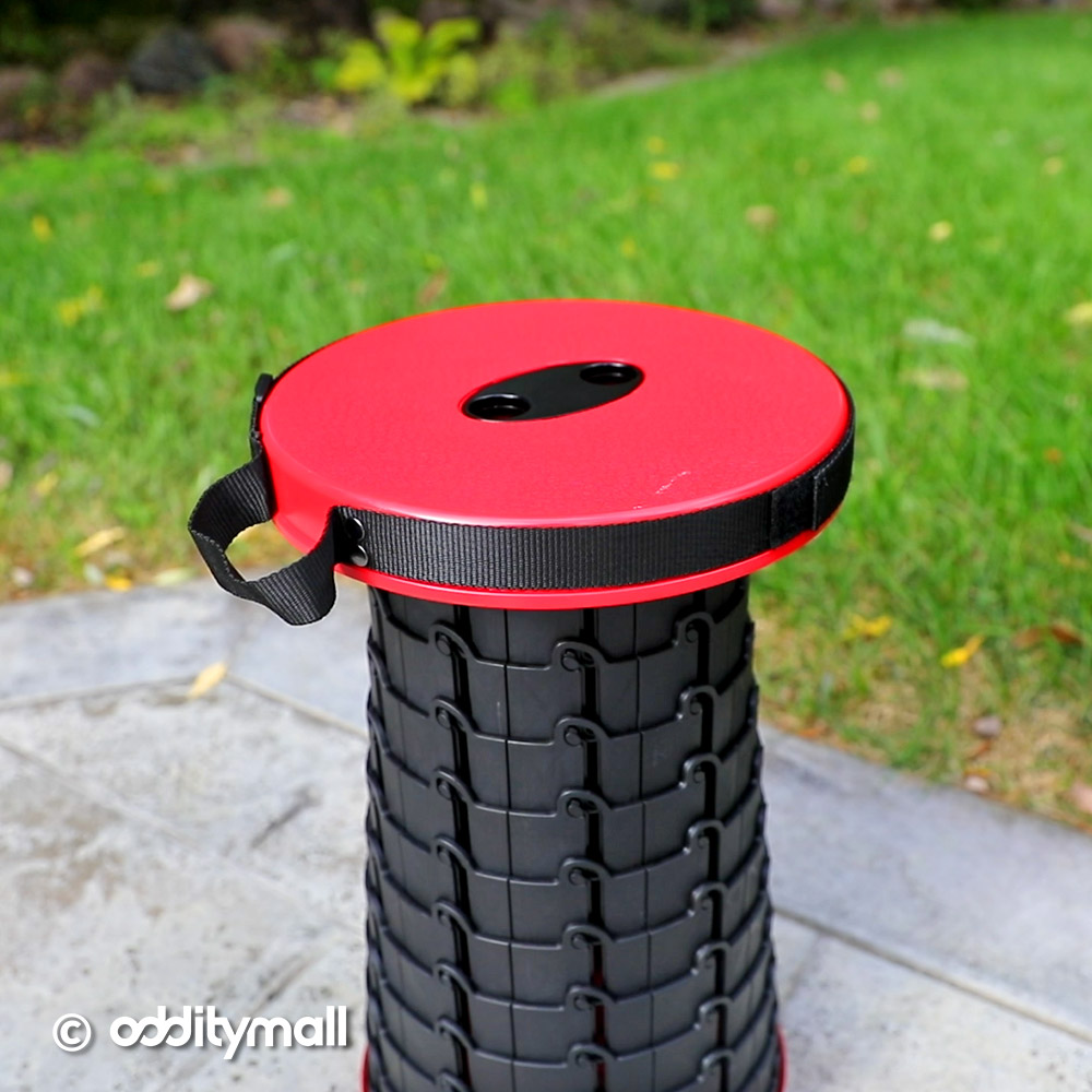 This Incredible Retractable Stool Collapses Down To Just 2.5 Inches