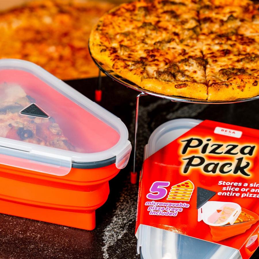 This Collapsible Reusable Pizza Container Is The Perfect Way To Store