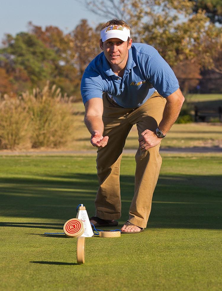 Rollors Yard Game Rolling Wooden Discs Yard Game