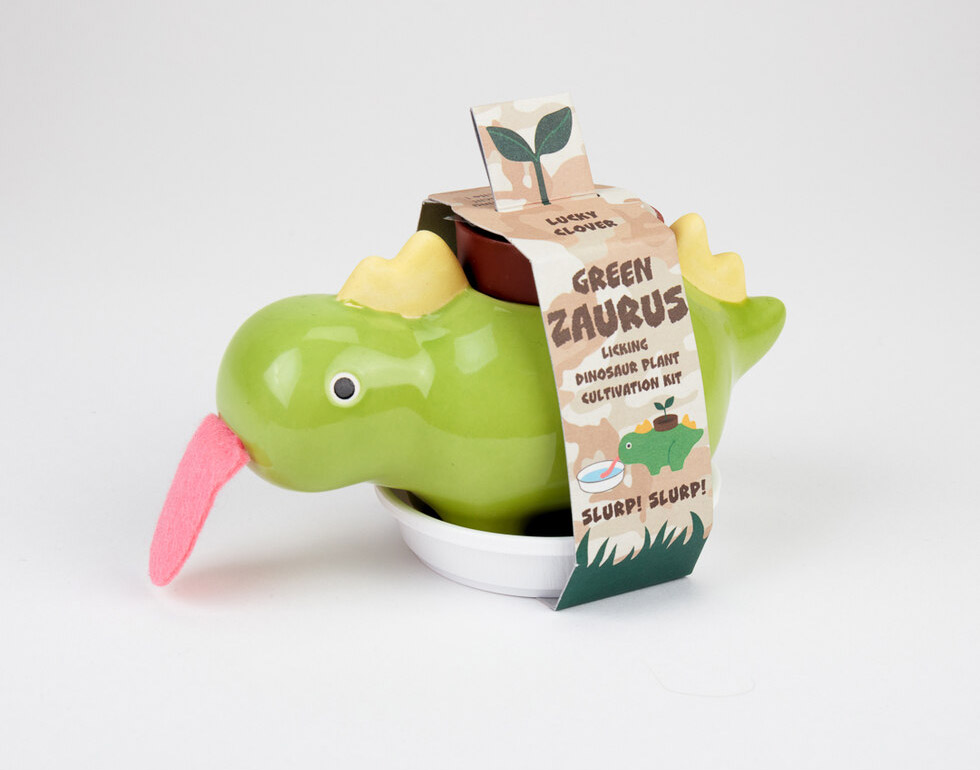 These SelfWatering Dinosaur Planters Slurp Up Their Water As They Need It