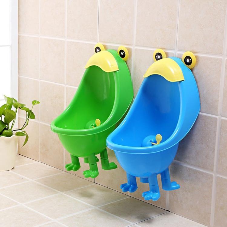 Wall Mounted Training Urinal Has a Target That Spins When Your Child