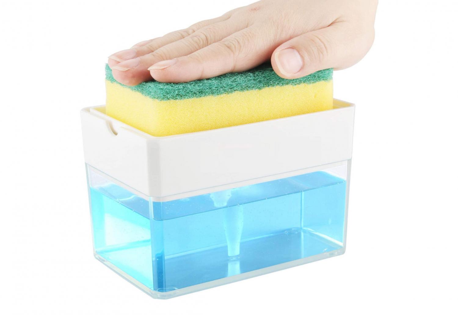 This Ingenious Sponge Soap Dispenser Lets You Instantly Get Soap On