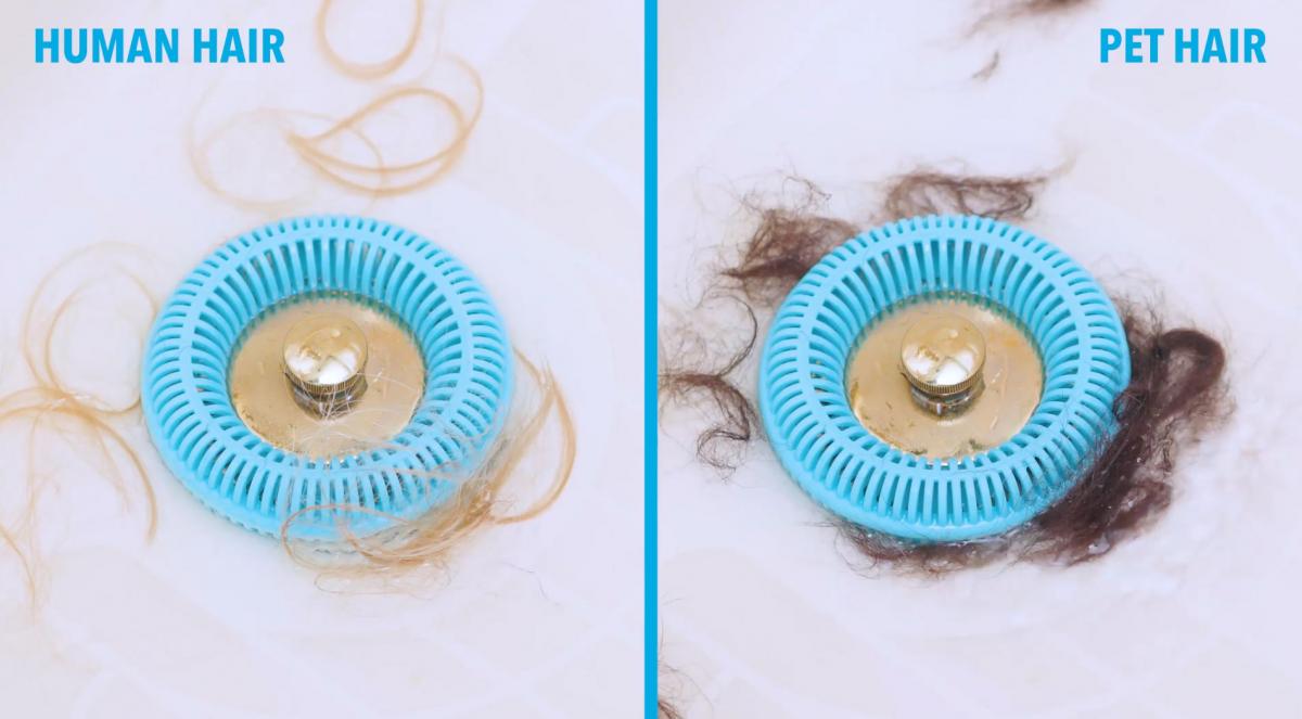 The Tub Ring Wraps Around Your Drain To Instantly Catch Every Hair