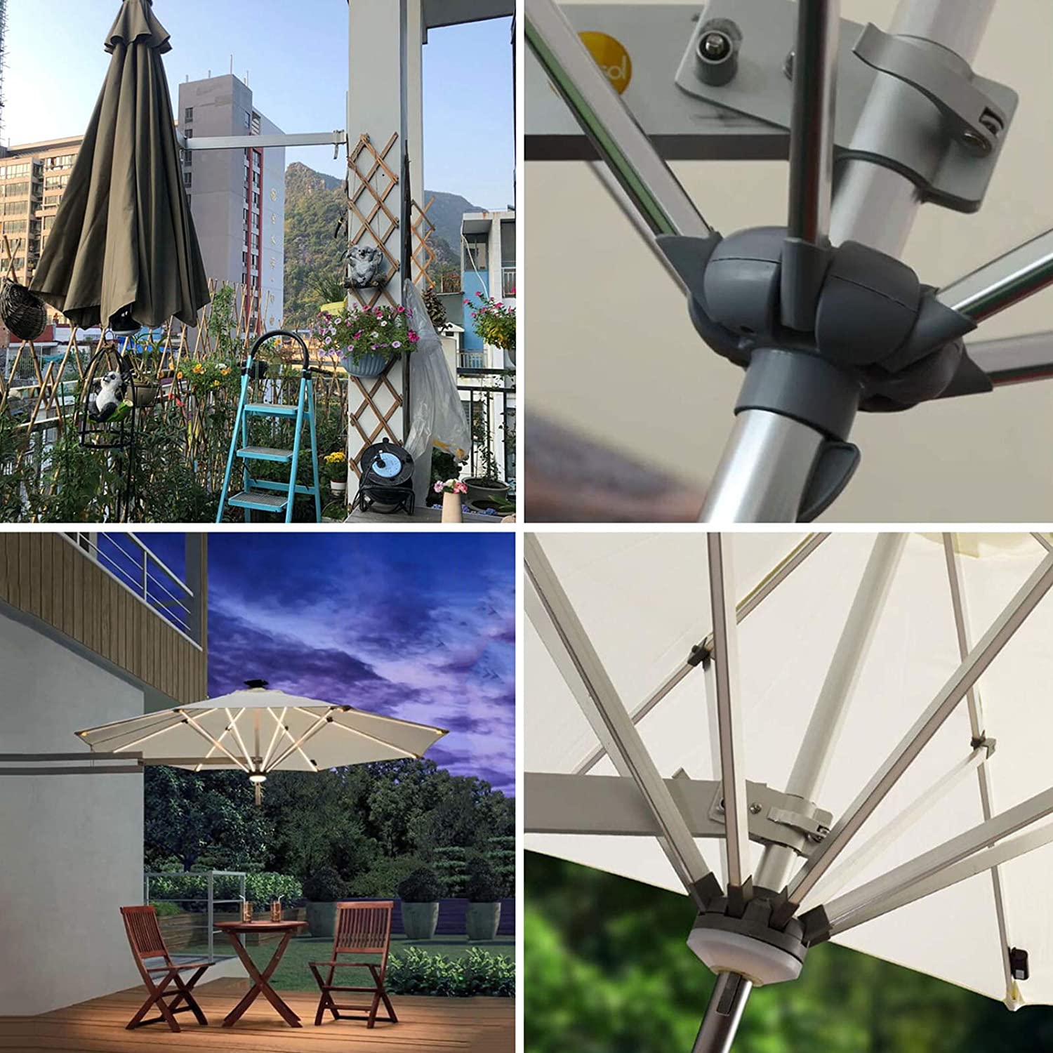 This WallMounted Umbrella Saves Floor Space On Your Patio Or Deck