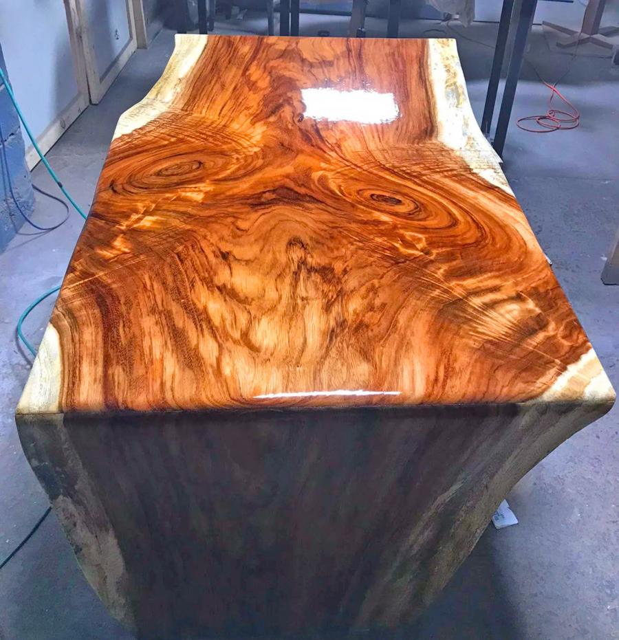 These Live Edge Dining Table Have a Waterfall Design That Curves To Touch The Floor Blog