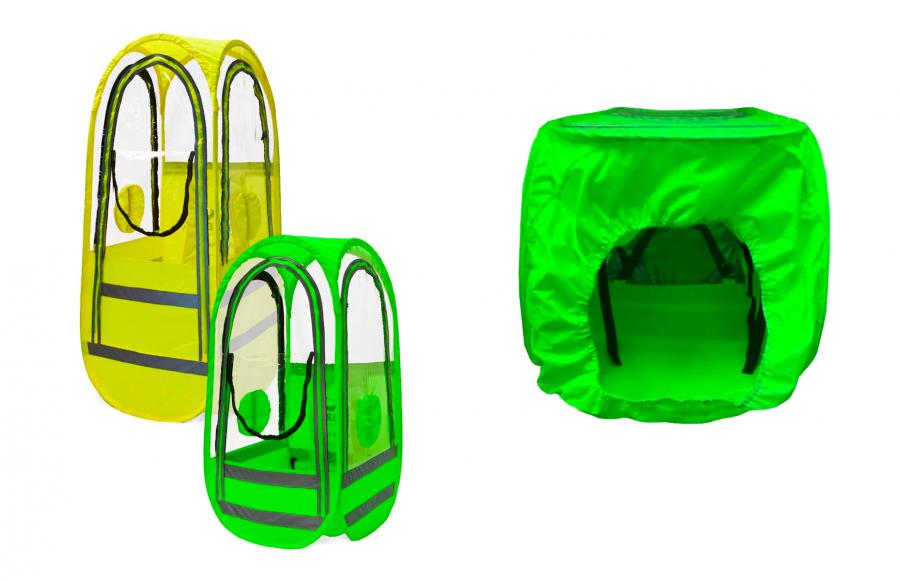 These Weatherproof Walking Pods Keep You Completely Dry From Rain