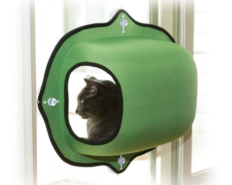 Window Mounted Cat Bed Gives Your Kitty A View While They Lounge