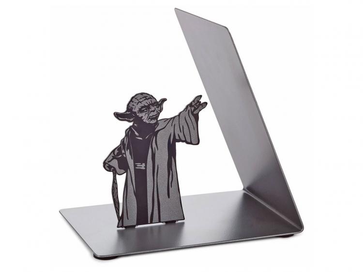 Yoda Bookend Holds Leaning Books Up With The Force