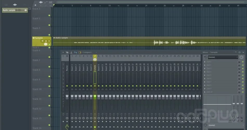 Sending Playlist Track to Mixer Channel in FL Studio OddPlug