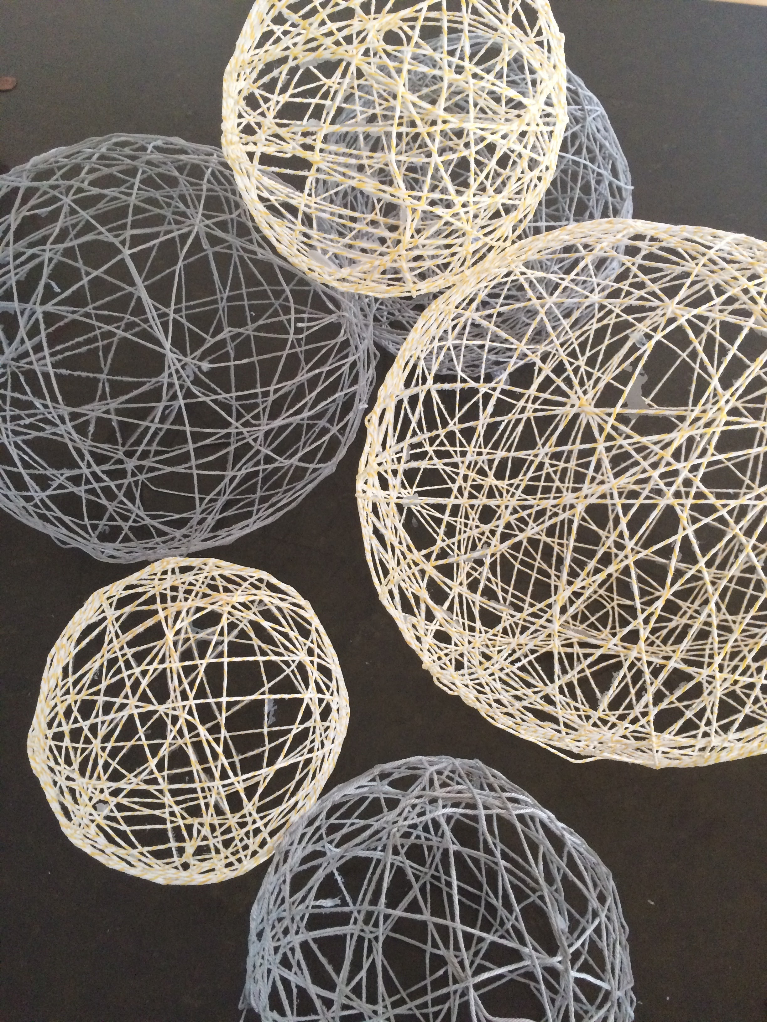 Twine Art Orbs Balloons, Twine, Glue, Go DIY! Odds & Hens