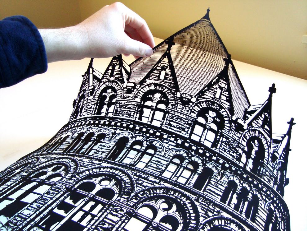 Amazing Paper Art Black Clippings by Joe Bagley (1)