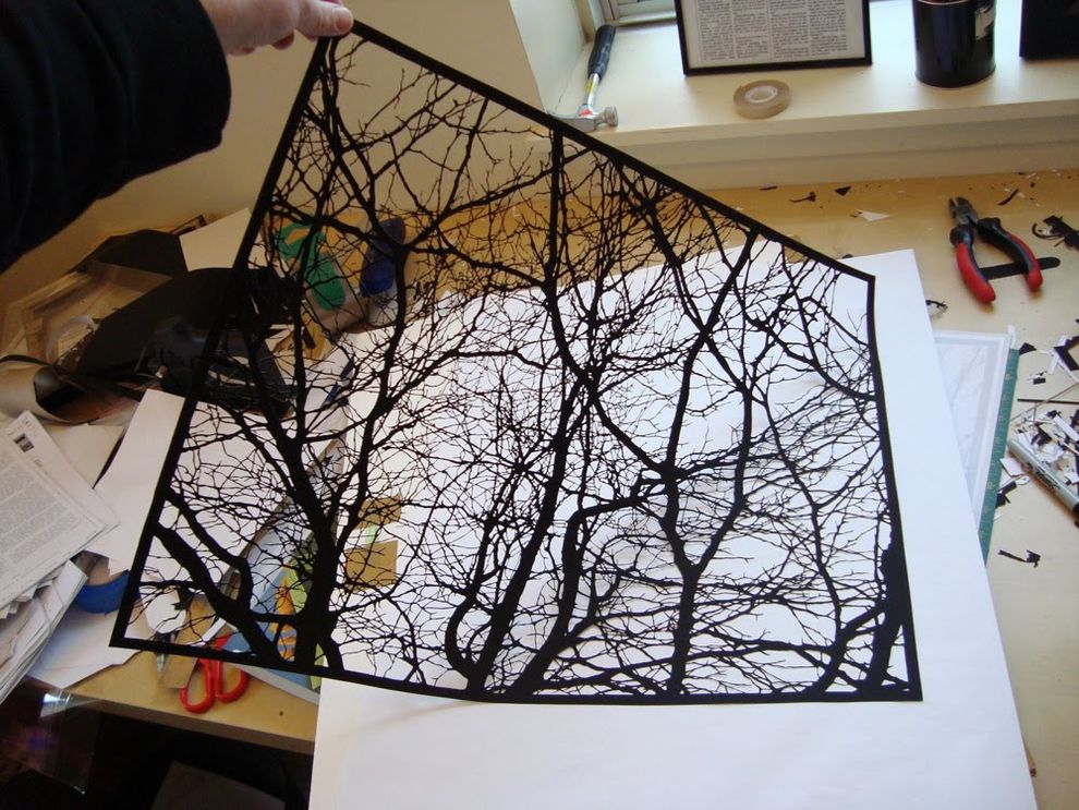 Amazing Paper Art Black Clippings by Joe Bagley (8)