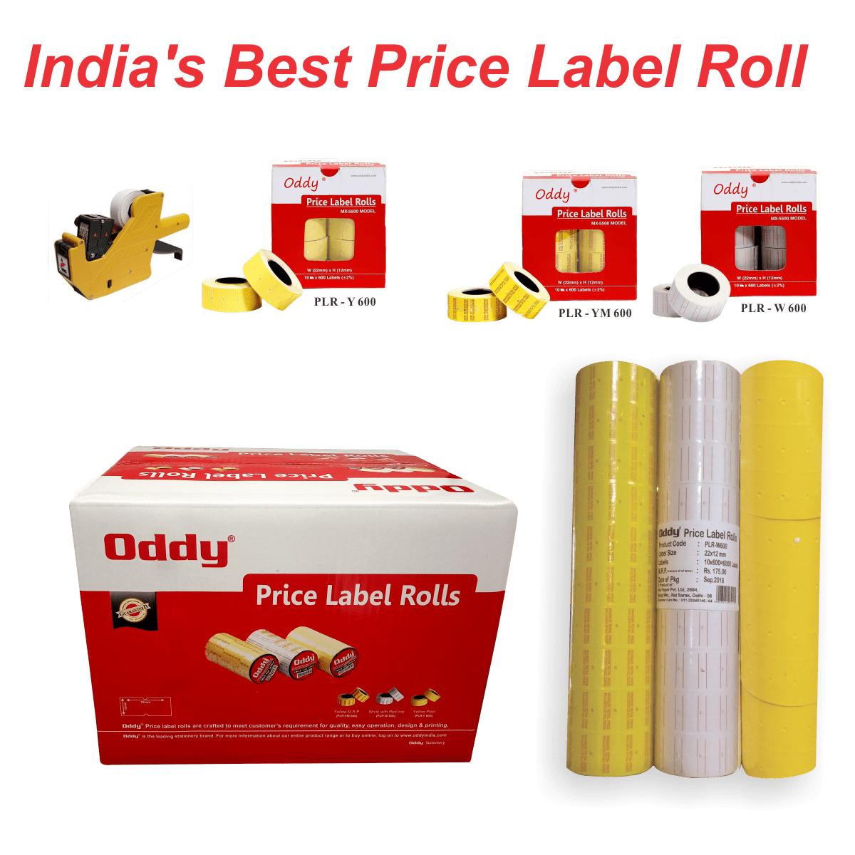 Price Labels Rolls Oddy India