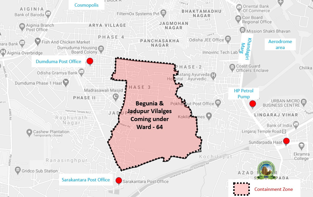 One More Area In Bhubaneswar Declared 'Containment Zone' After COVID19