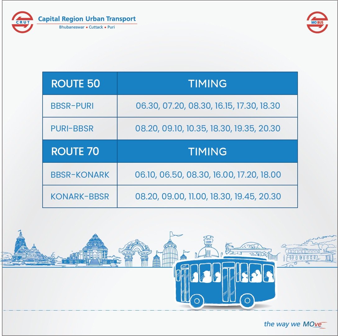 Mo Bus To Ply Between Bhubaneswar & Puri, Konark Six Times A Day; Check