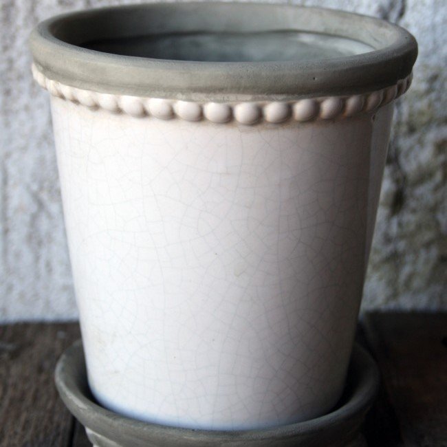 inomhuskruka Inomhuskruka Vit Inkl Fat D19Cm - Odlaren