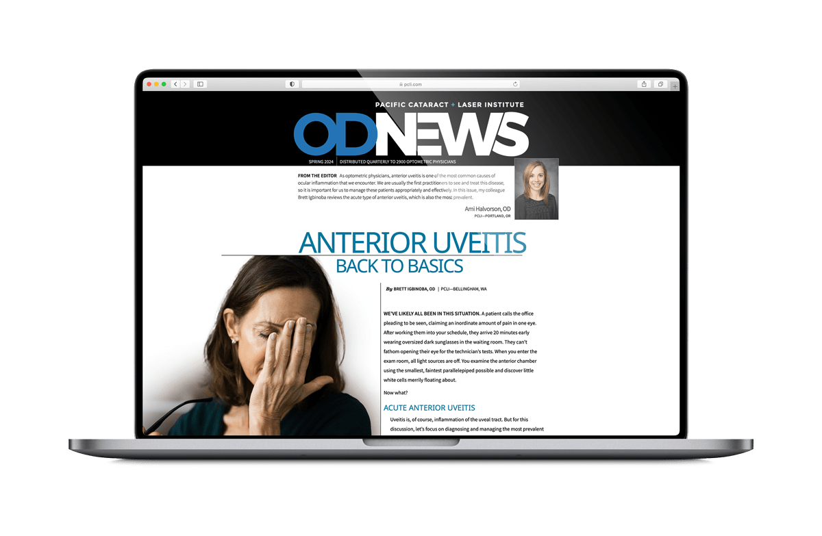 Anterior Uveitis — Back to basics Pacific Cataract and Laser Institute For Doctors of Optometry
