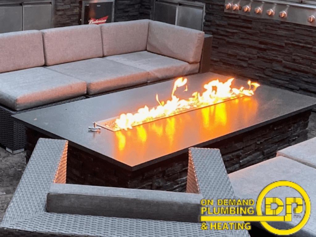 Outdoor Gas Fireplace Installation Victoria BC At On Demand Plumbing