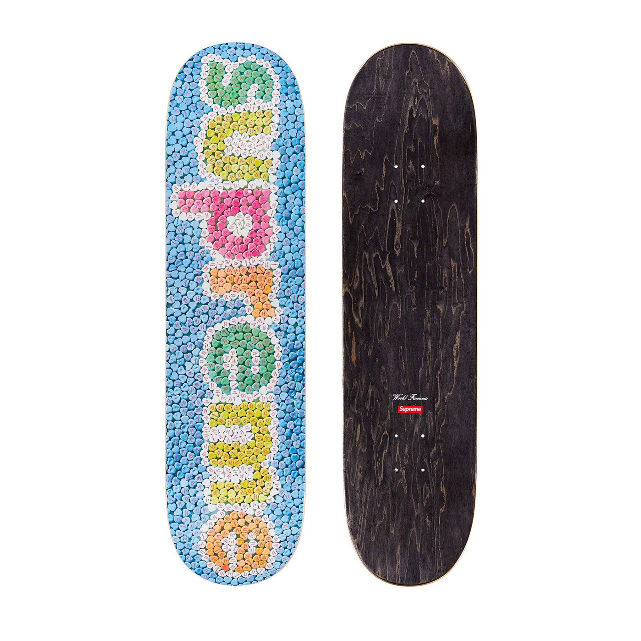 SUPREME CANDY HEARTS SKATEBOARD BLUE ODTO