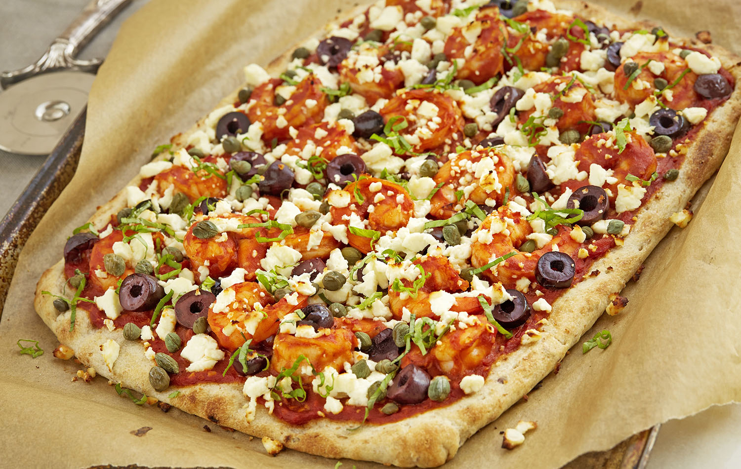 Spicy Greek Flatbread with Feta Odyssey Brands