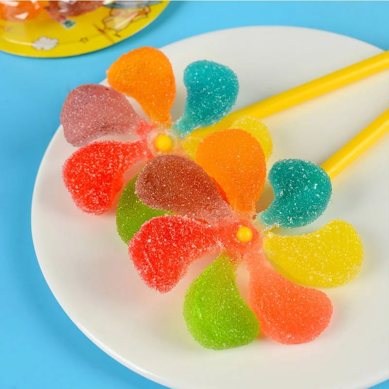 Gummy candy toy fan lollipop bulk order Candy Manufacturer