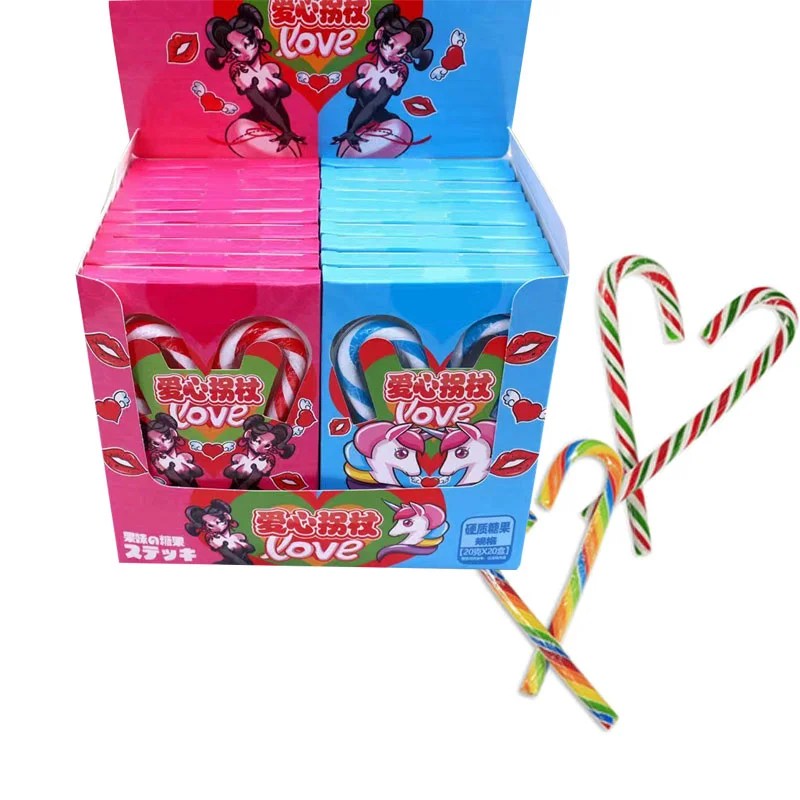 Rainbow Hard Candy Cane Candy Manufacturer
