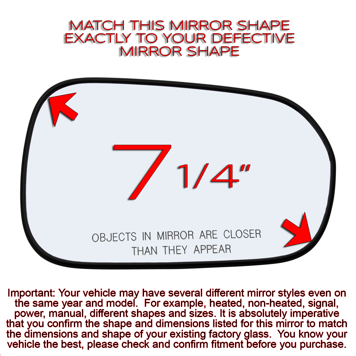 Mirror Glass Assembly Backing Plate Replacement For 1998-2002 Honda